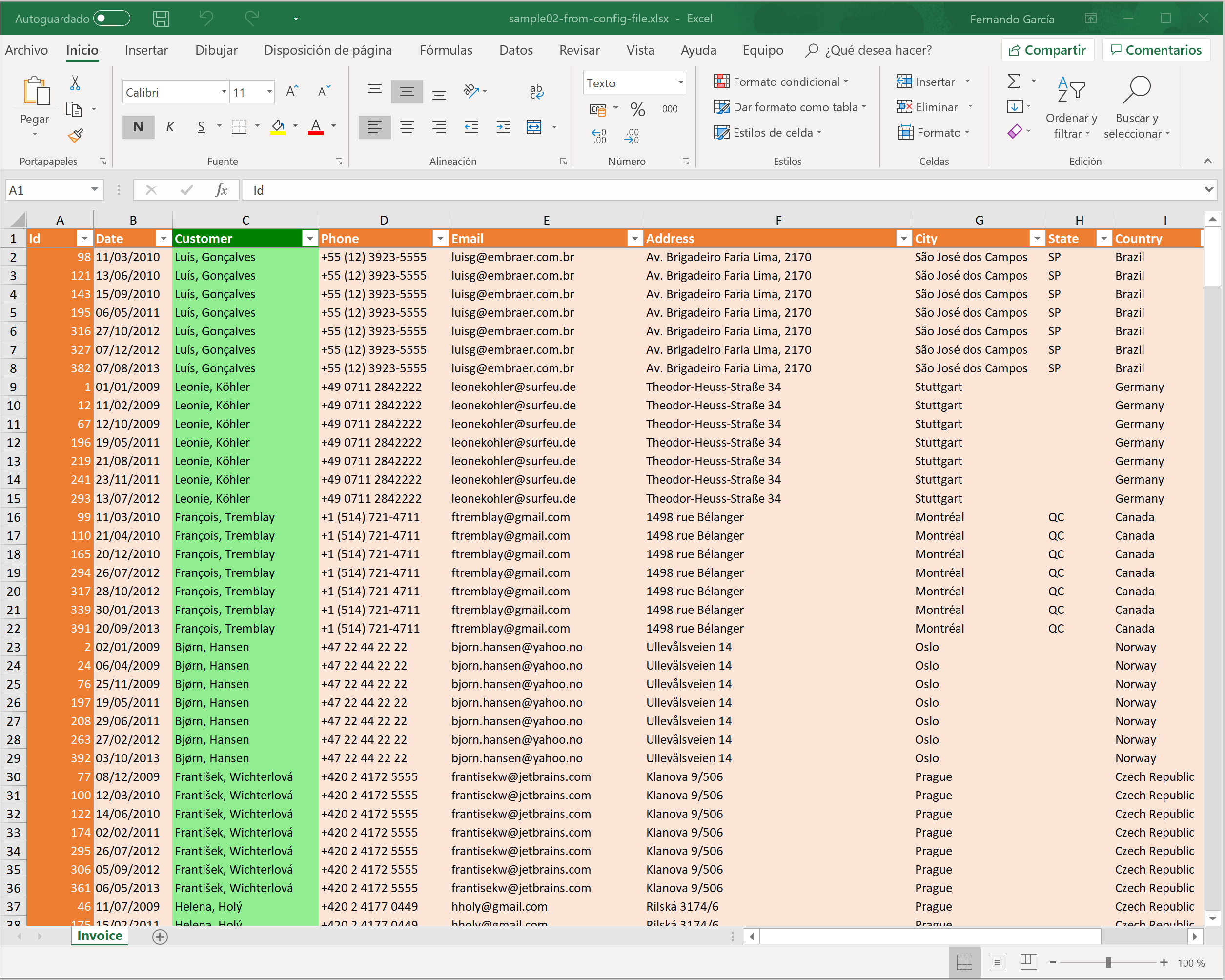 ExportEngine sample 2 output