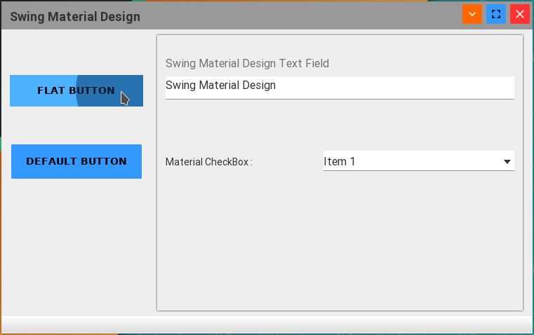 Java Swing FlatButton Ripples