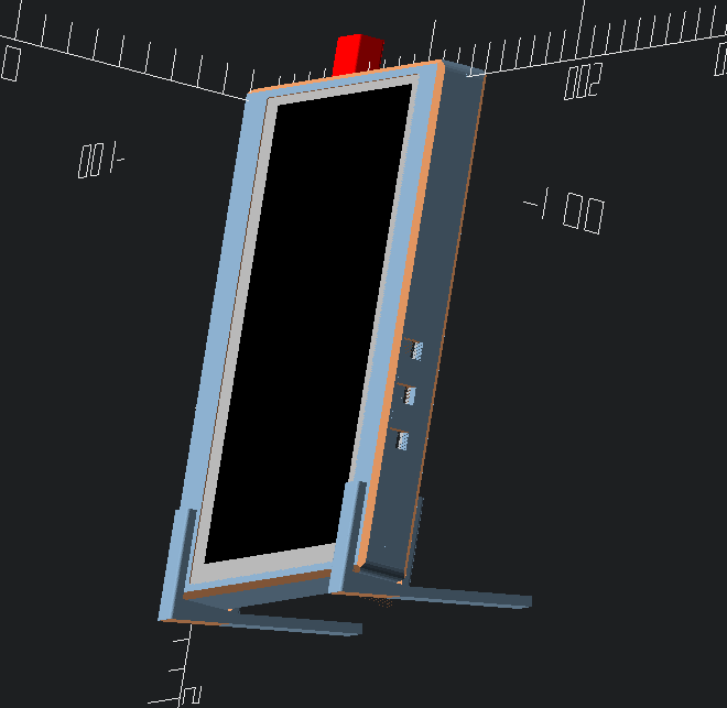 7 inch hdmi raspi vertical stand