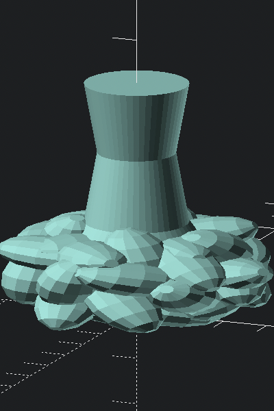 shortened spike model 3D preview