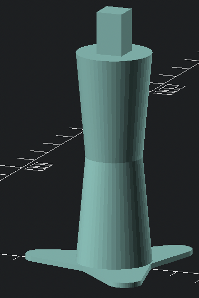 spike model 3D preview - stem