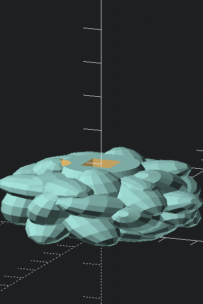 shortened spike model 3D preview - tip