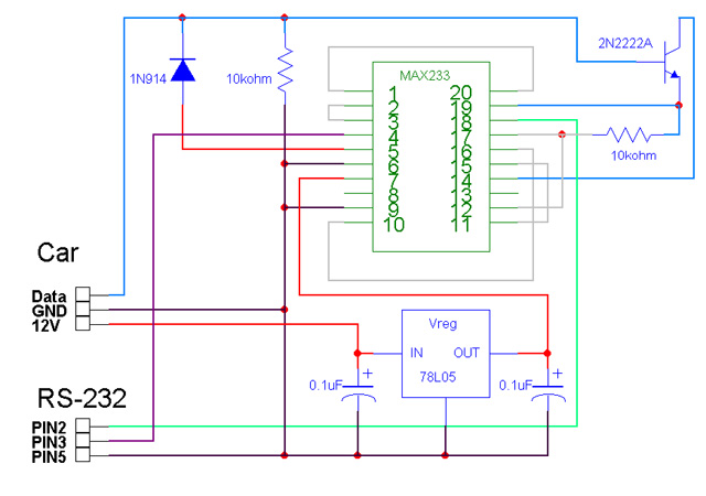 RS-232 adapter 1 schematics