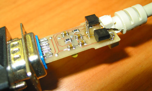 RS-232 adapter 2 PCB bottom