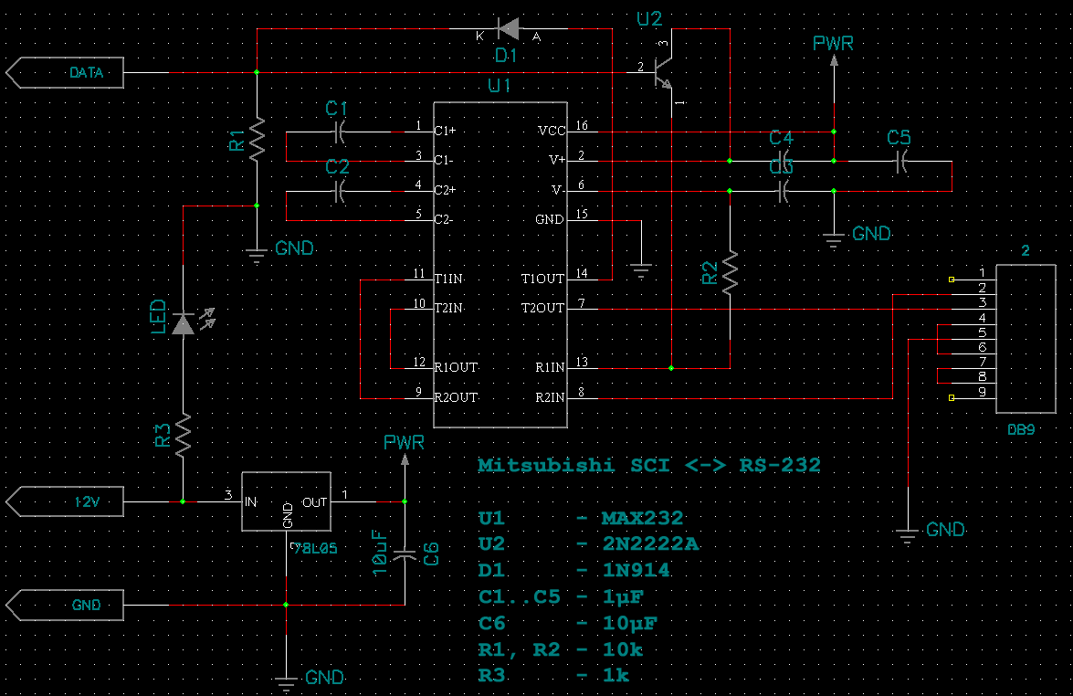 RS-232 adapter 2 schematics