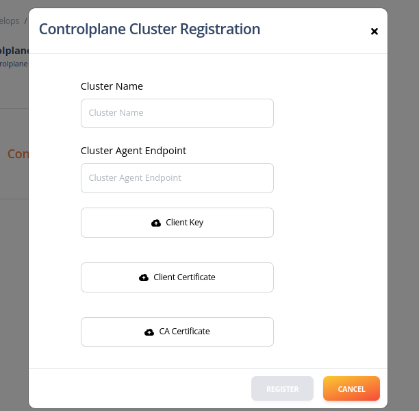 Capten-cluster-Registration