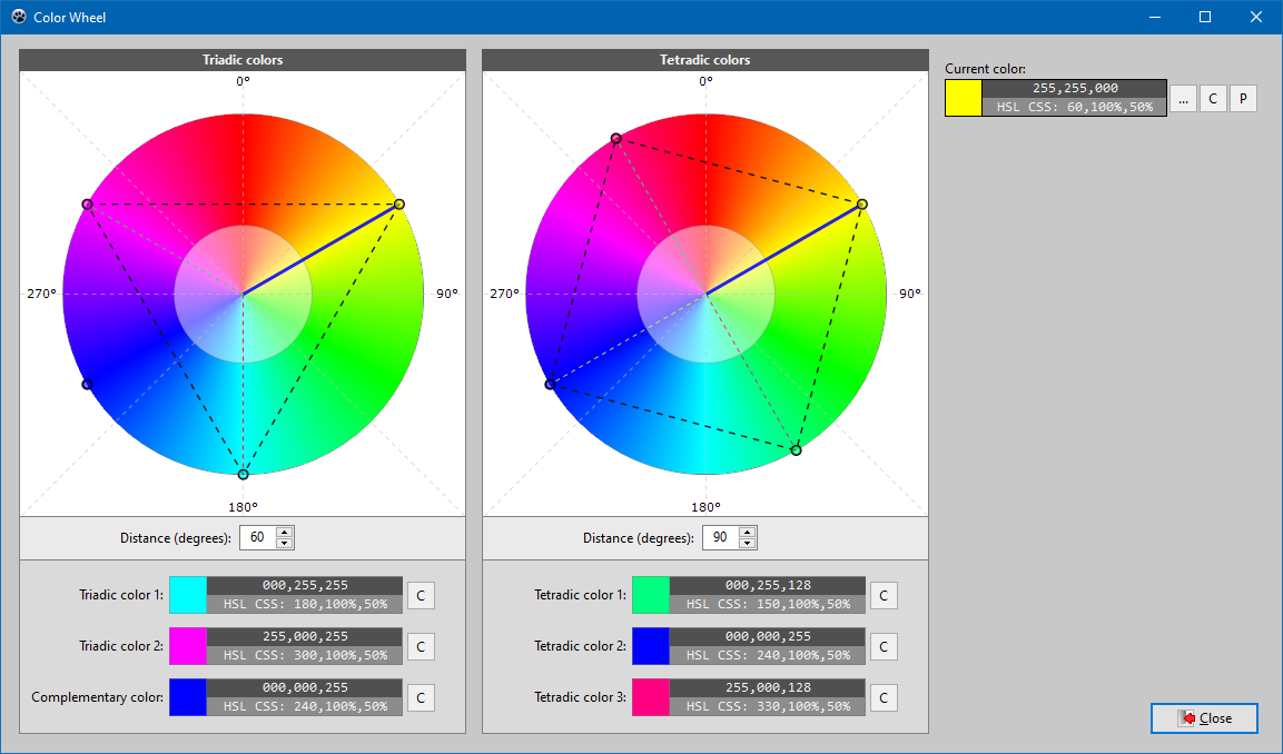 Additional demo - Color Wheel - screenshot