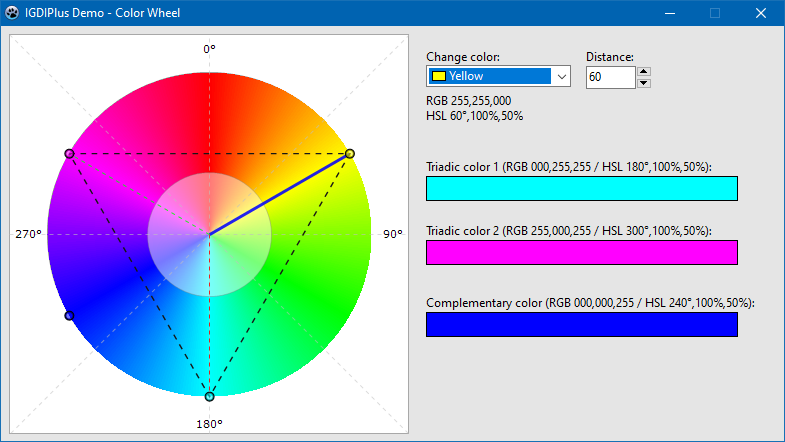 Additional demo - Color Wheel - screenshot