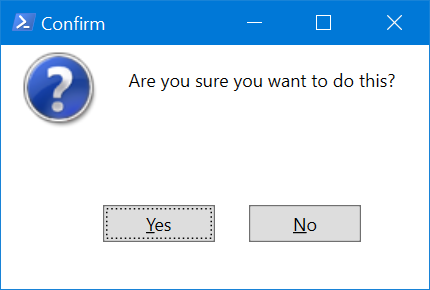 A YesNo WPF Message box