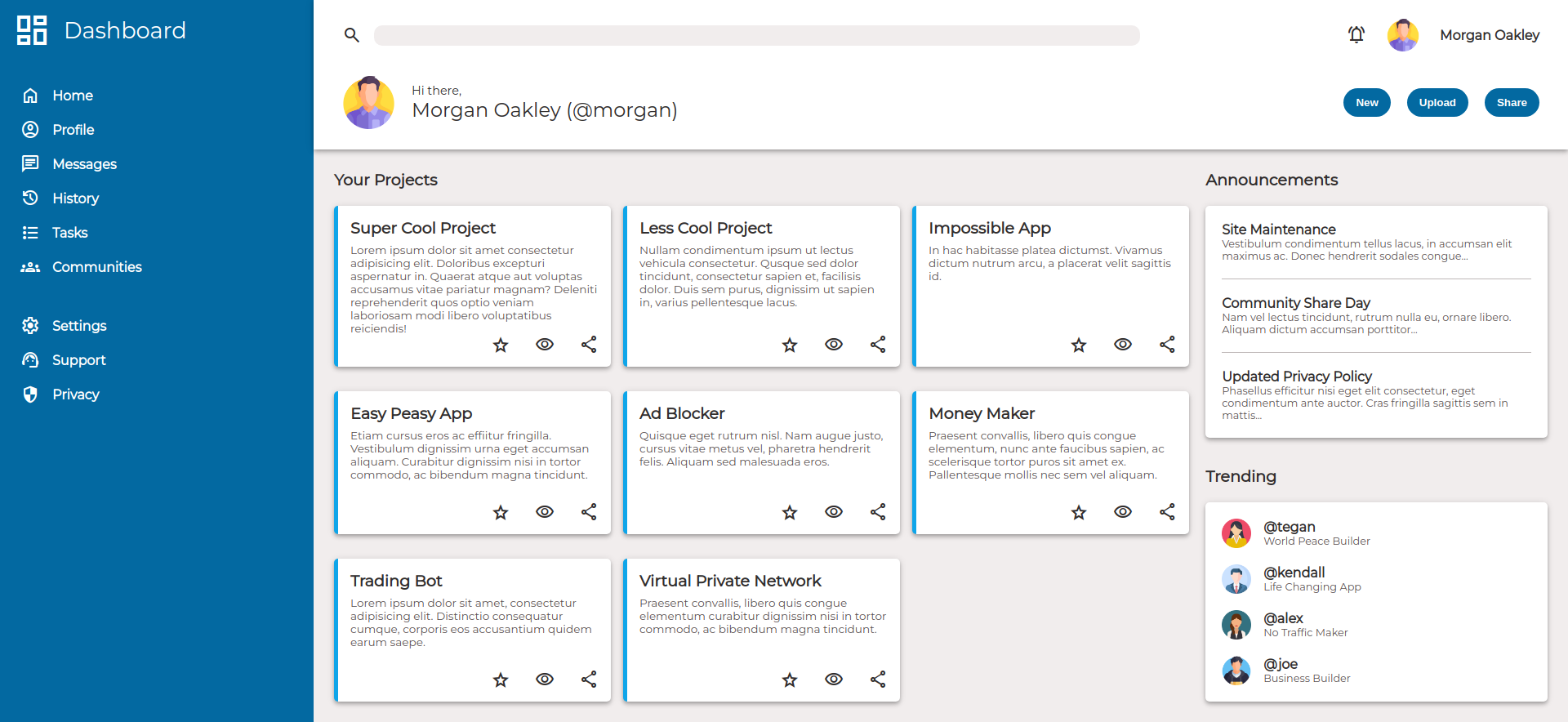 Admin Dashboard