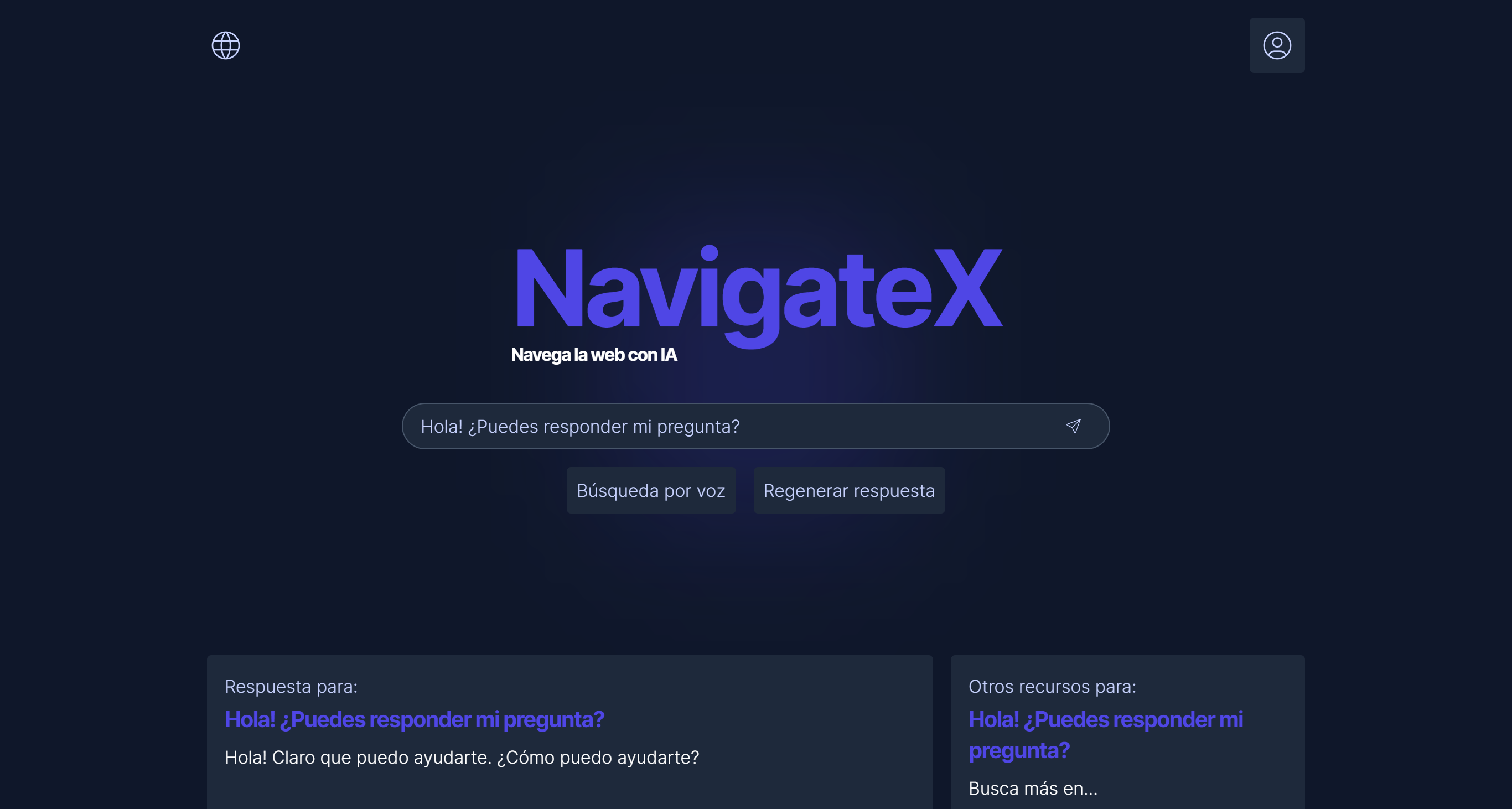 NavigateX - Navega la web con IA