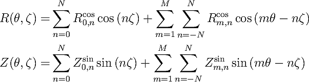 stellarator-symmetric Fourier series for flux surface