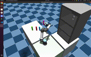 Pick-n-place multiple objects in succession on table-top scene.