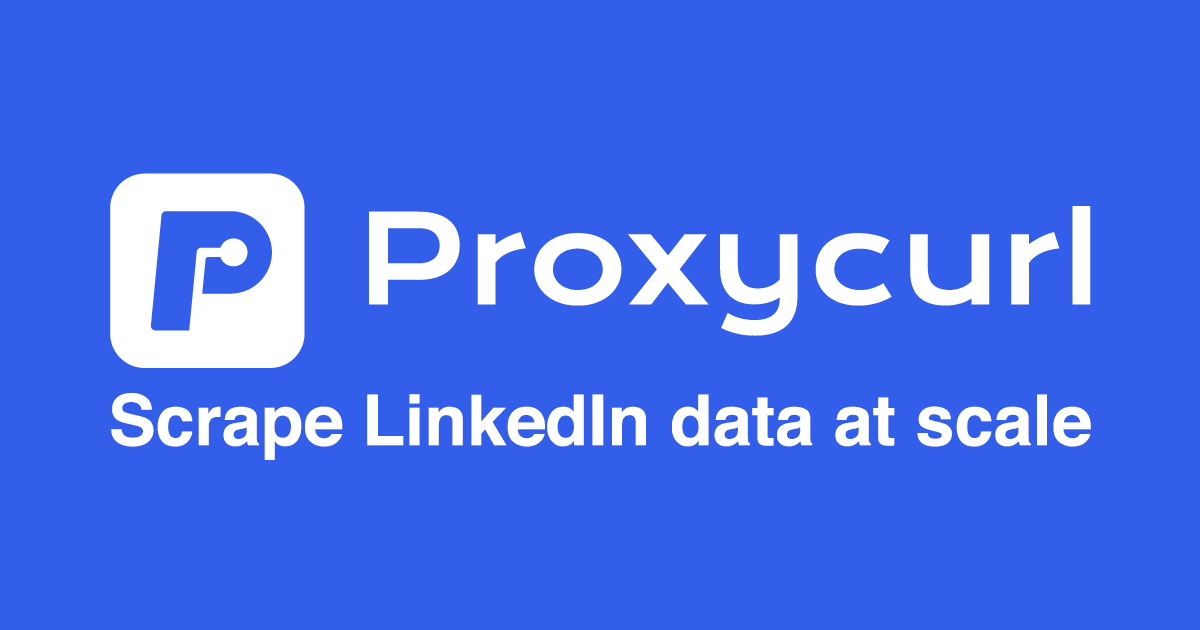 Proxycurl APIs enrich people and company profiles with structured data