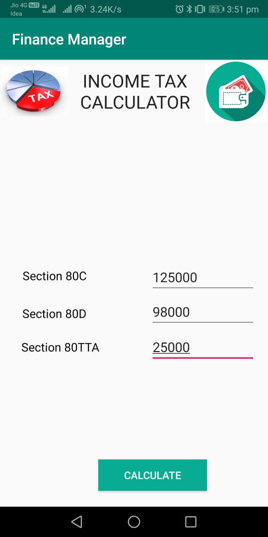 Finance Manager Application