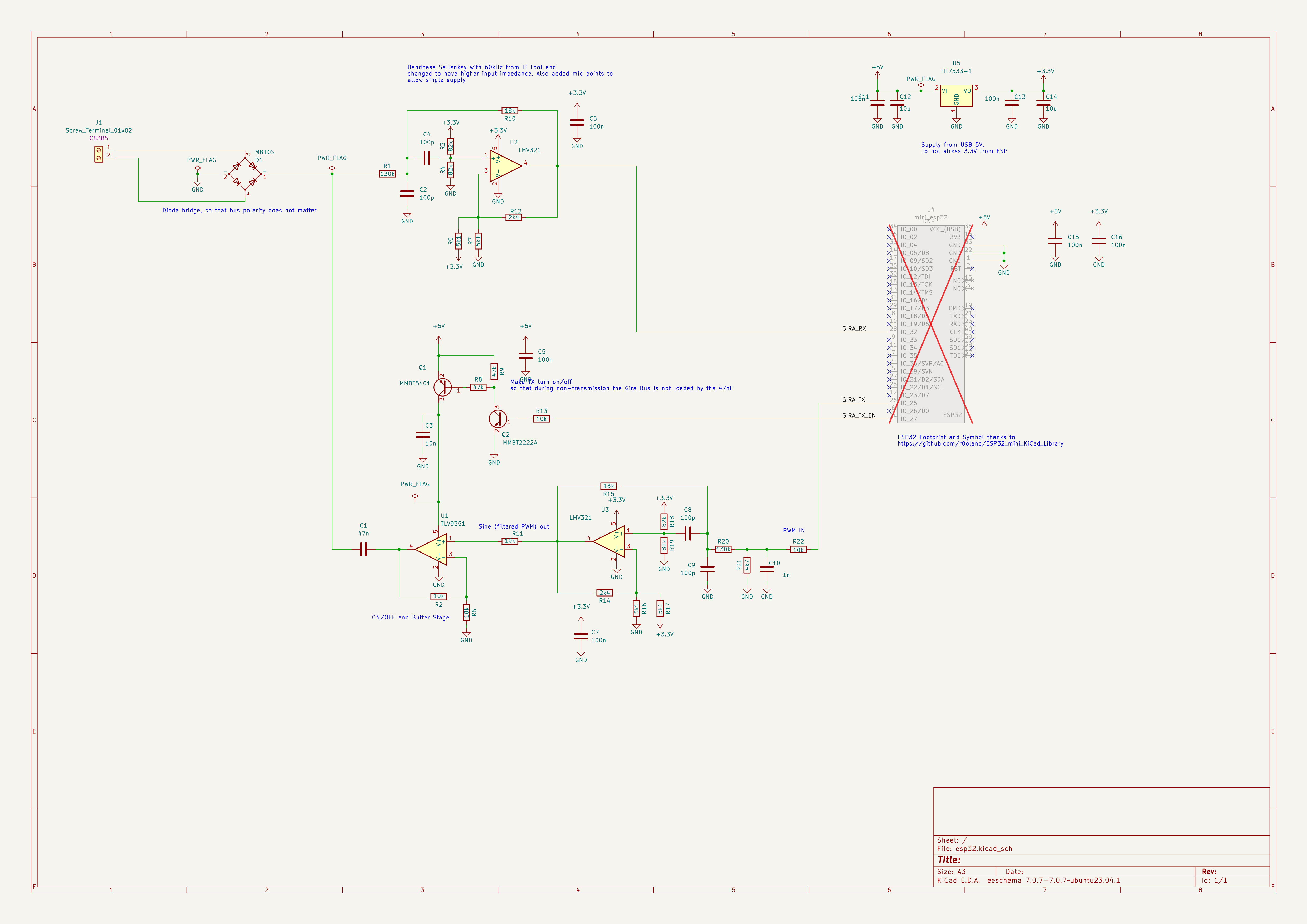 Schematic of ESP32 adapterboard