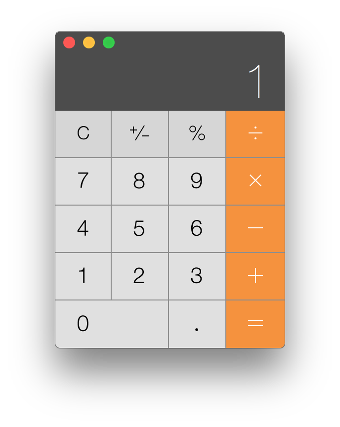 Basic Calculator Interface