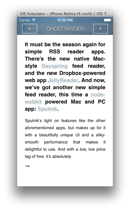 Article iPhone Sized Read Screenshot