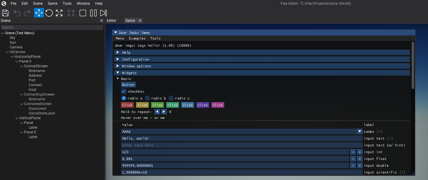 Dear ImGui for Flax Engine