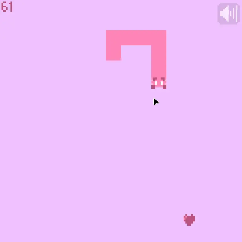 Snake game example.