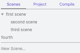a simple list of nested scenes