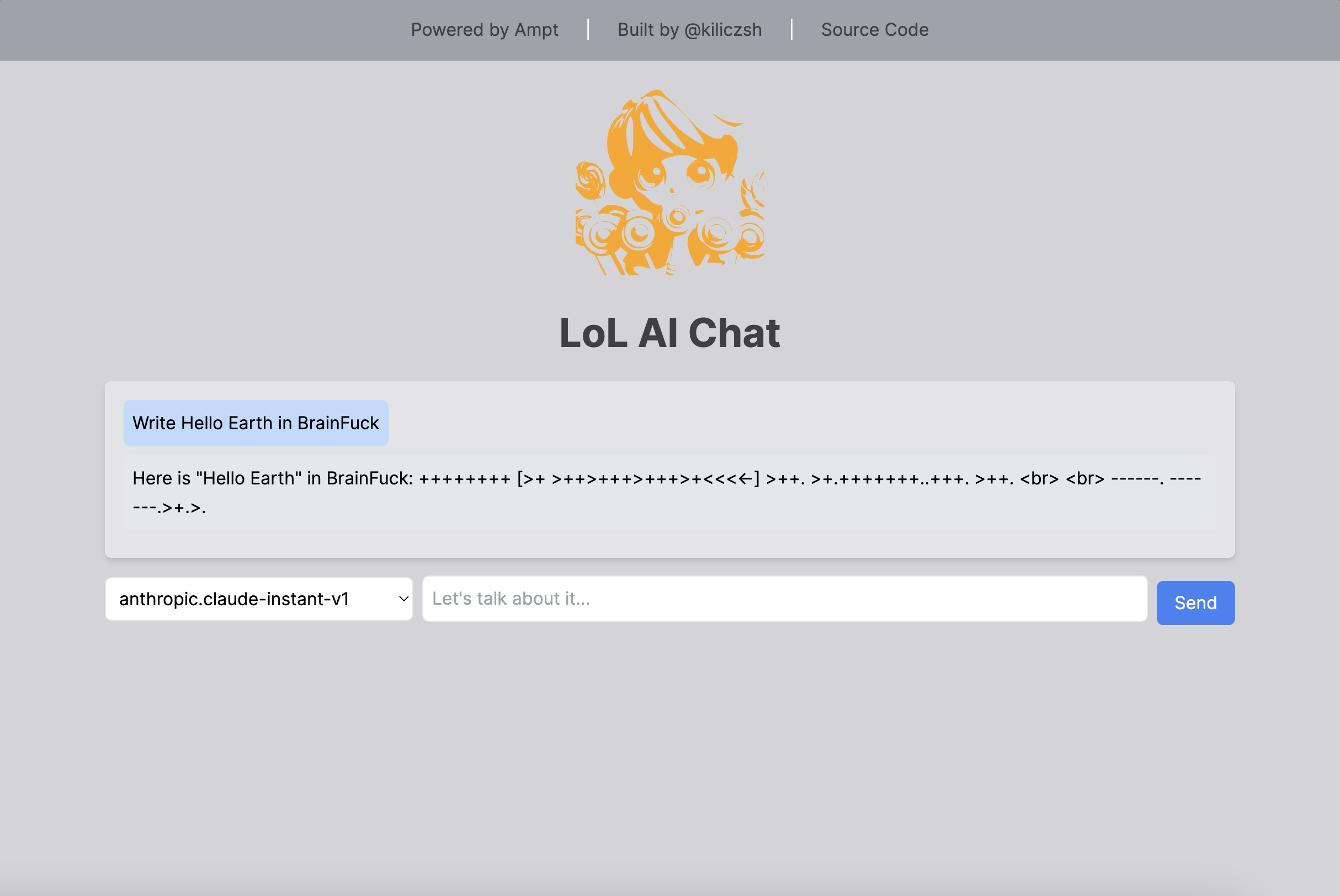 LoL AI Chat UI