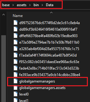 Find globalgamemanagers file