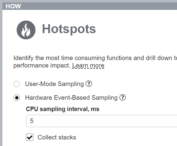 Hardware Sampling