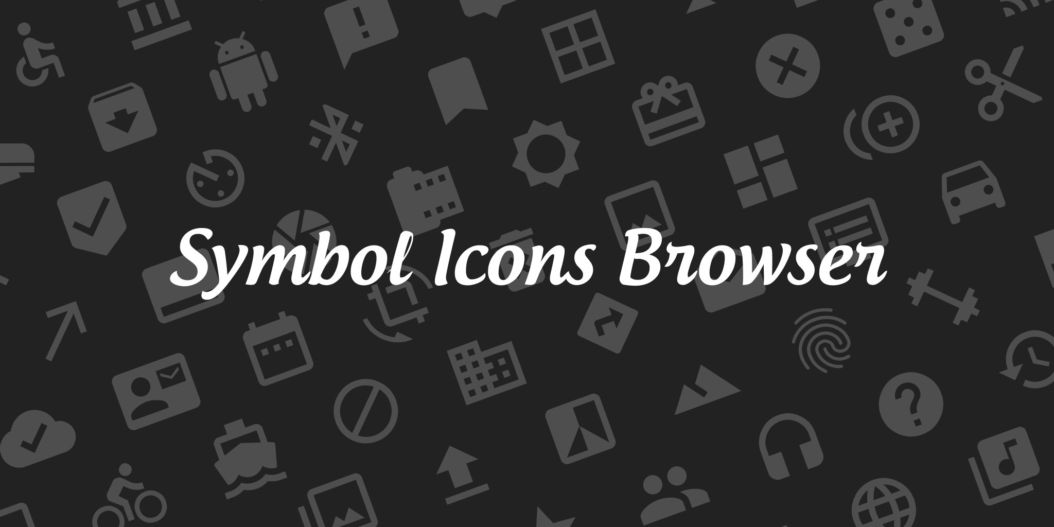 Symbol Icons Browser