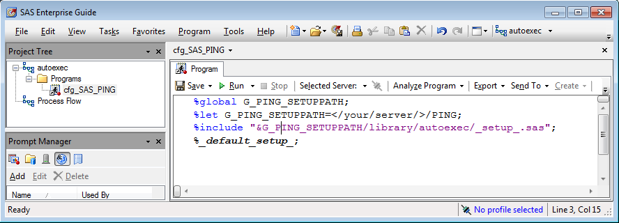 cfg_SAS_PING.sas in autoexec