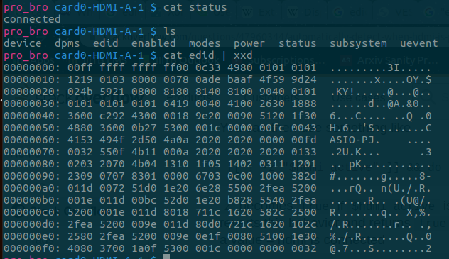 Attributes of device under drm subsystem. 