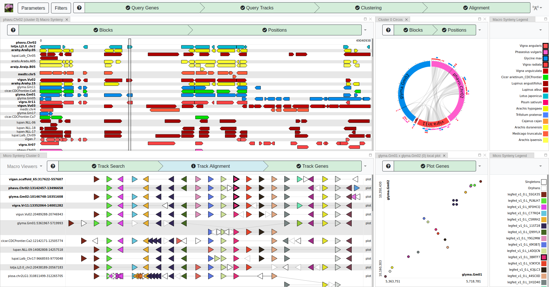 Genome Context Viewer screenshot