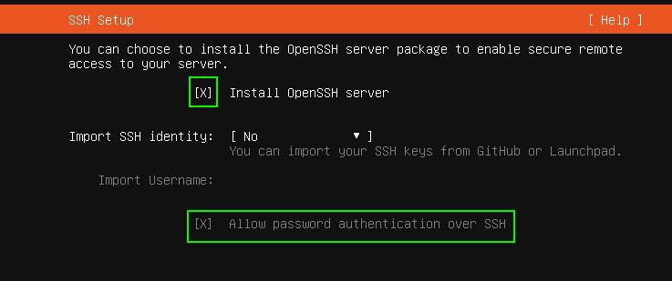 install openssh server