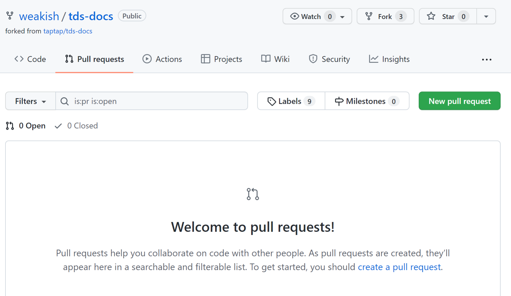 new pull request