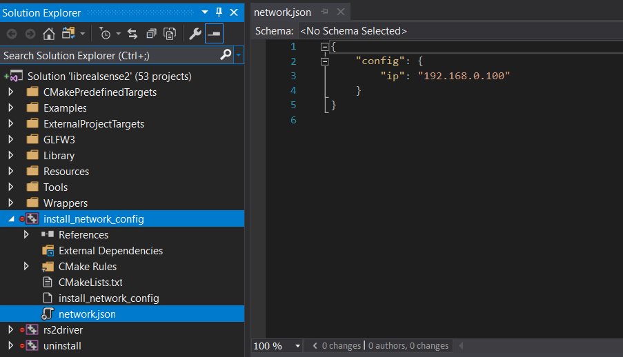 edit vs2017 project install_network_config