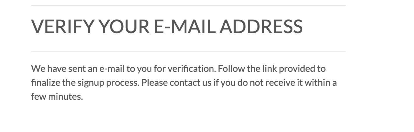 Verify Email