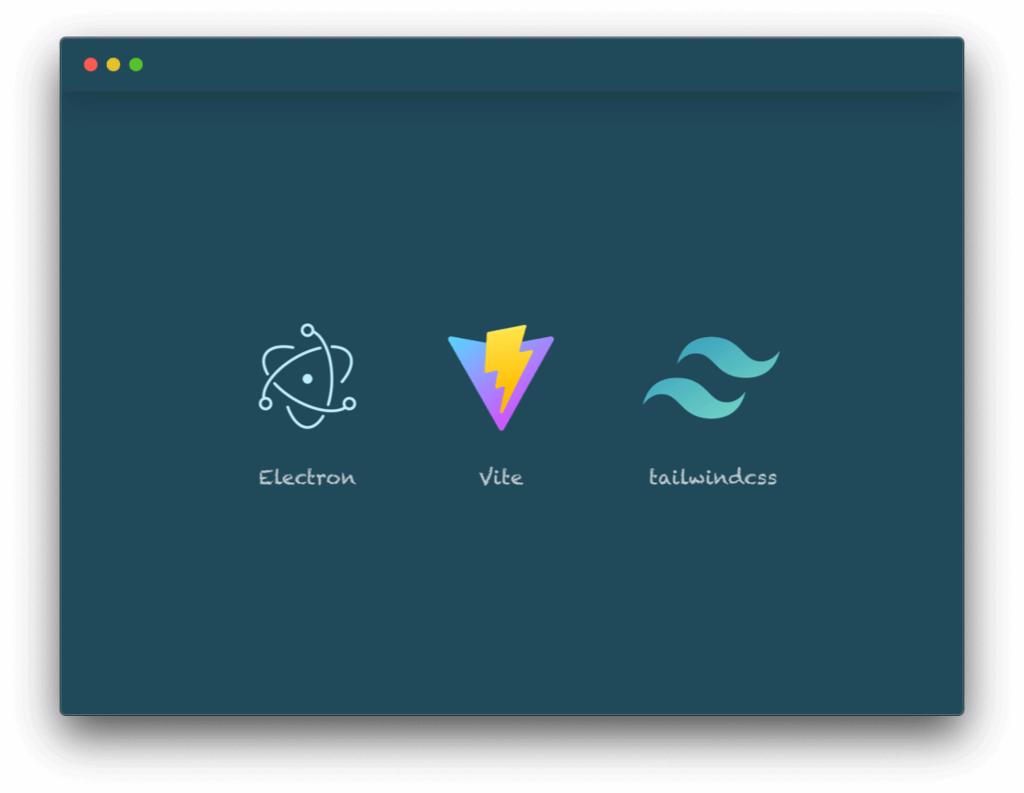 Electron + Vite + Tailwind Starter