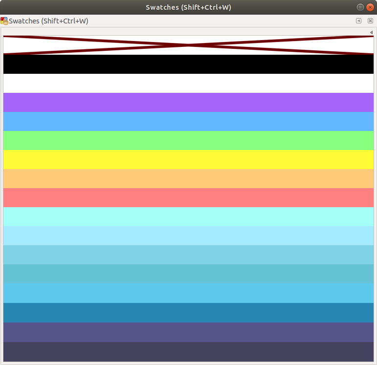 Inkscape showing Hypothesis colour palette