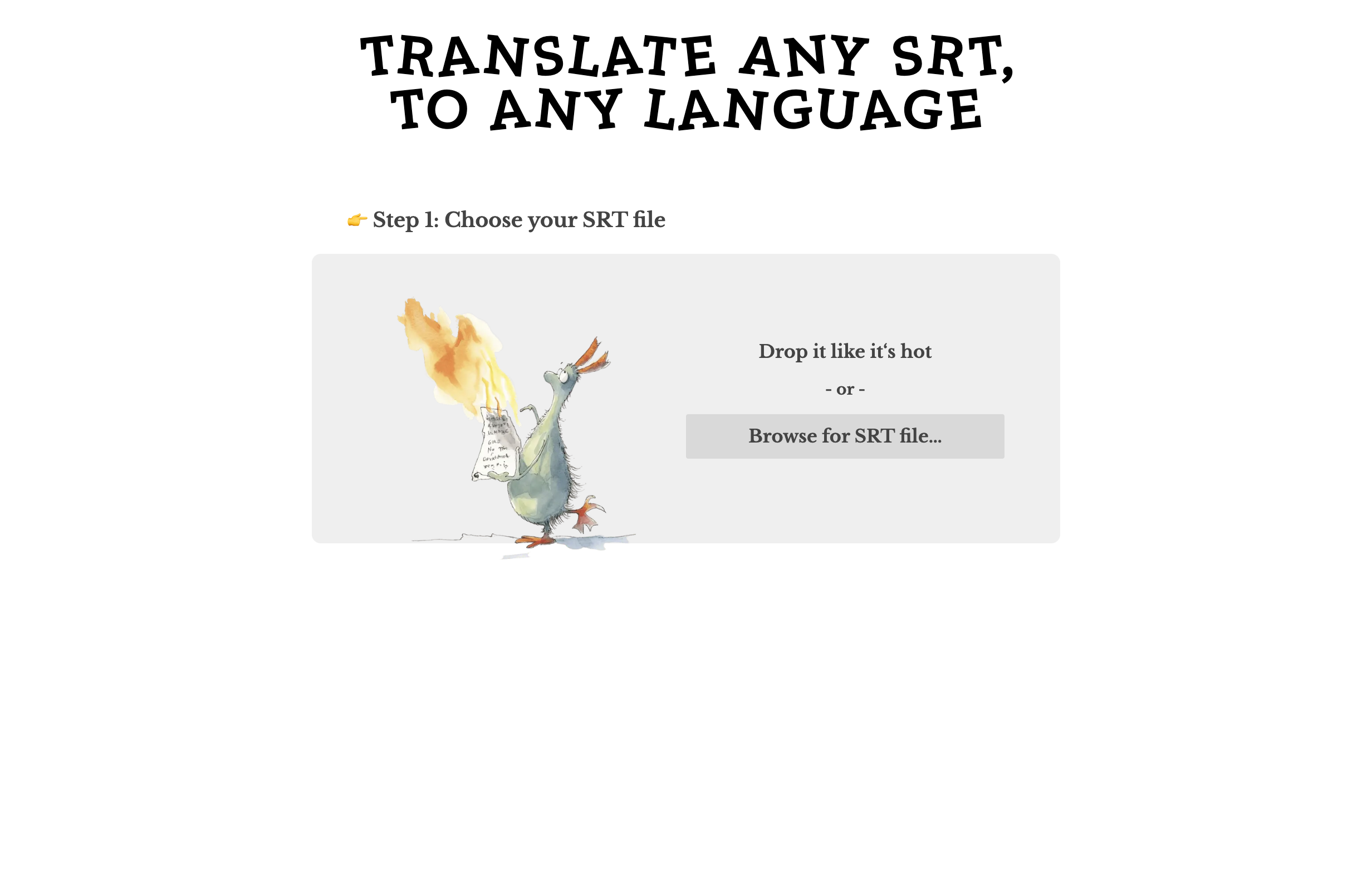 SRT AI Translator - Preview