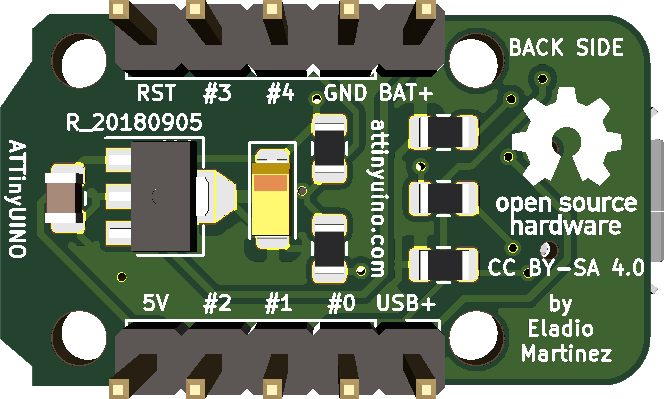 ATTinyUINO SMD Back Side