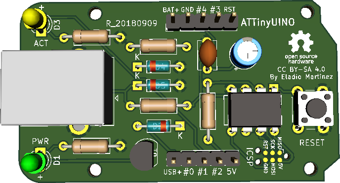 ATTinyUINO TH Front Side