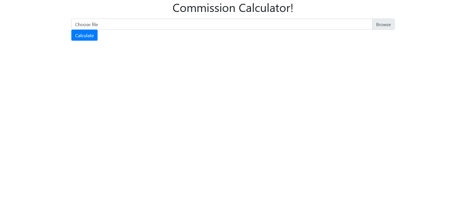 Commission Calculator