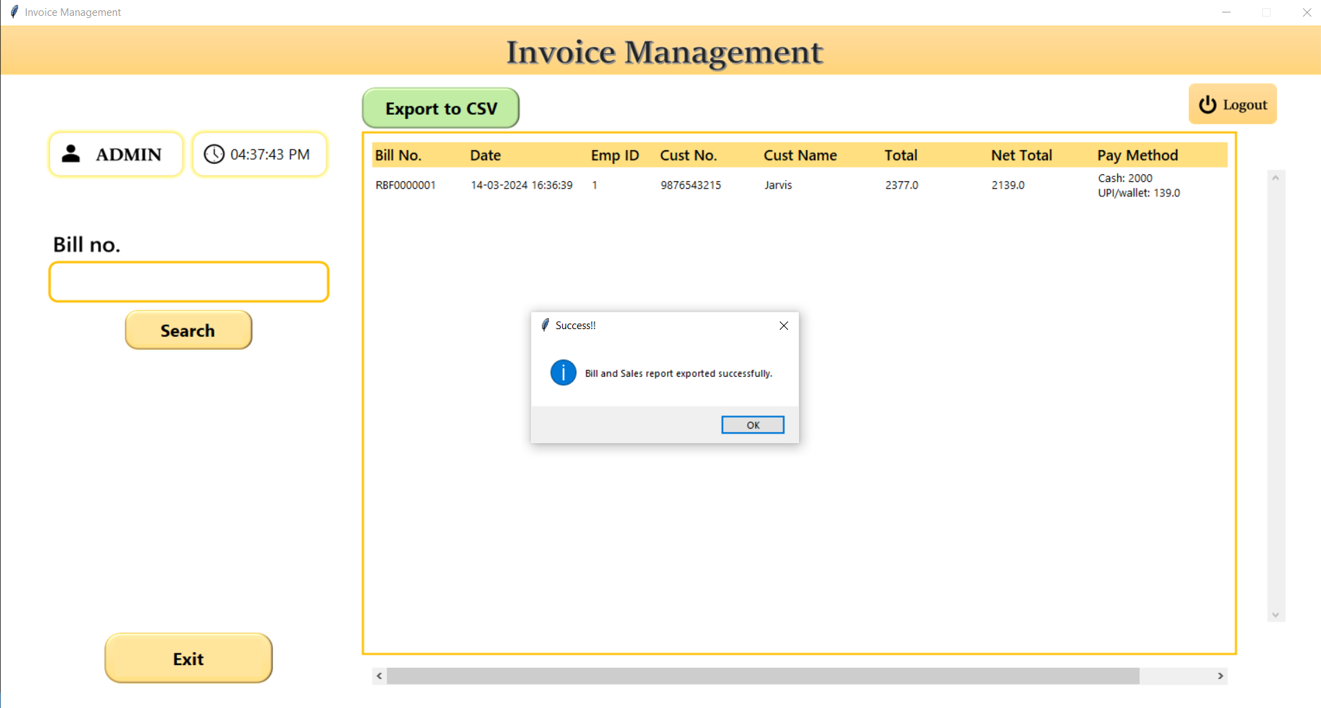 Invoice Management