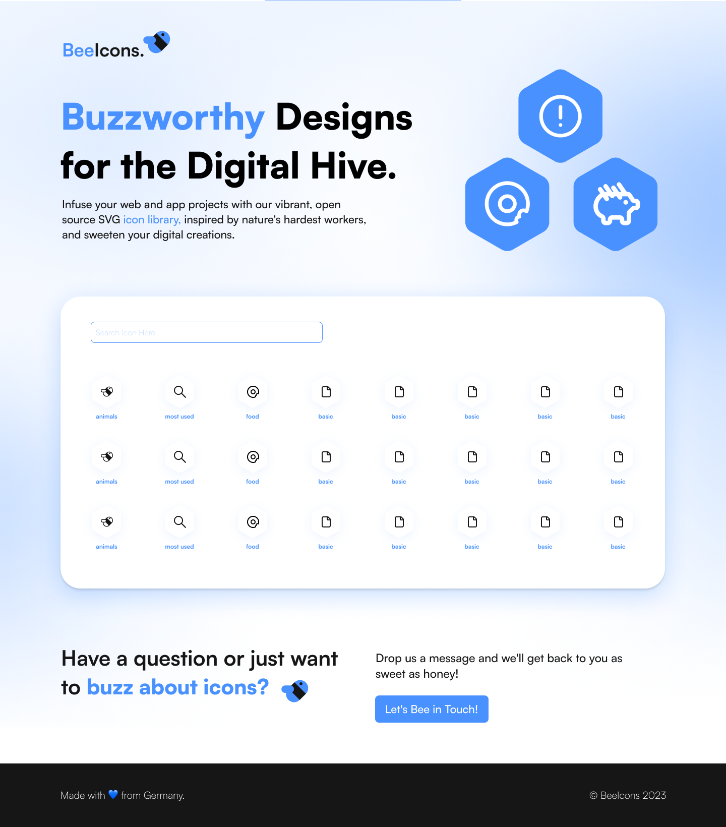 Bee Icons Design V1.0.0