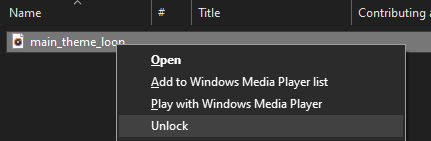 File Context Menu