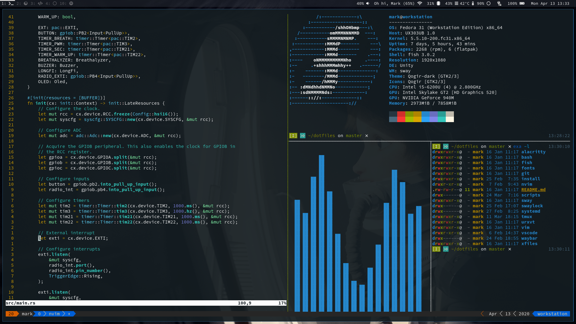 Terminal workspace