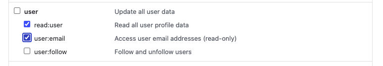 user setting