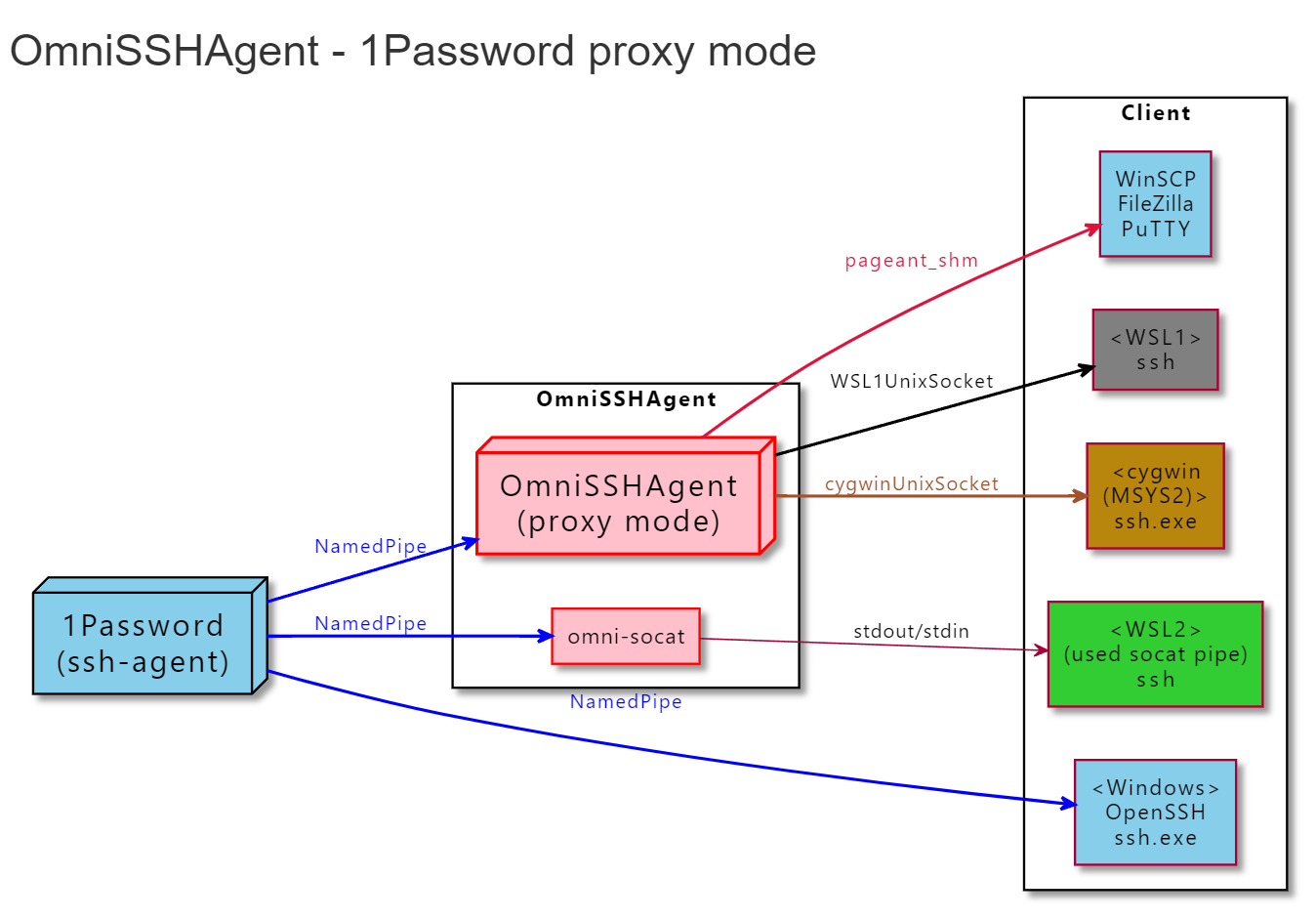 1Password-Proxy-mode