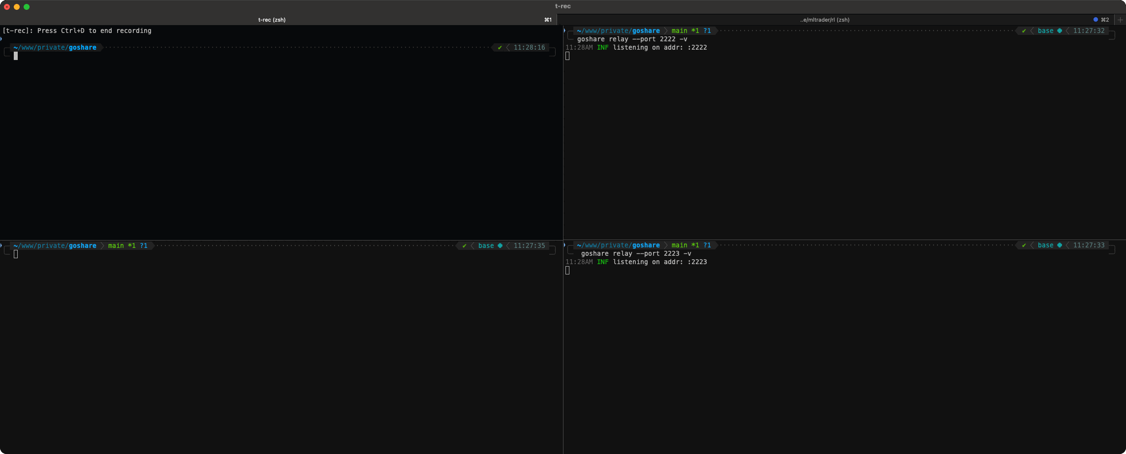 goshare with two relays