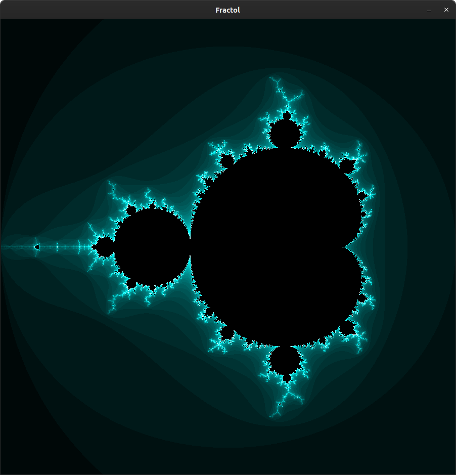 Fract-ol mono-colored Mandelbrot by mcombeau